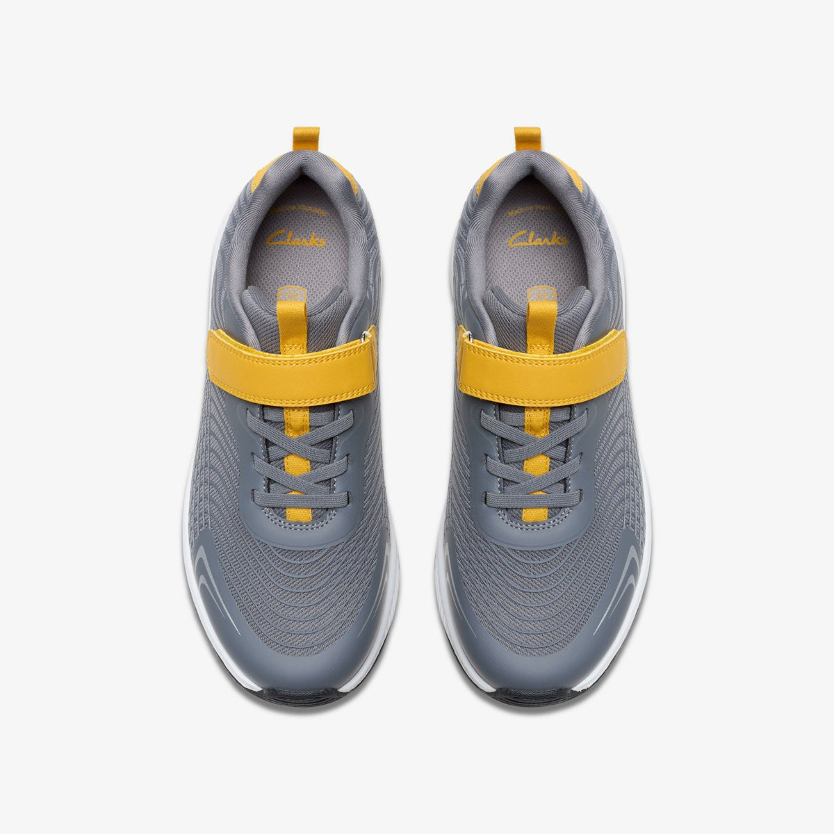 Clarks Deyes Dash Youth Grey Synthetic