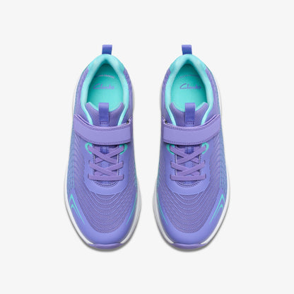 Clarks Deyes Dash Youth Purple Synthetic