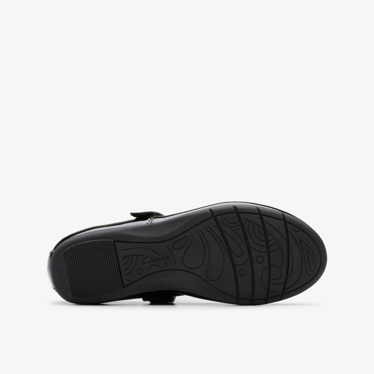 Clarks Dance Wish Kid Black Patent