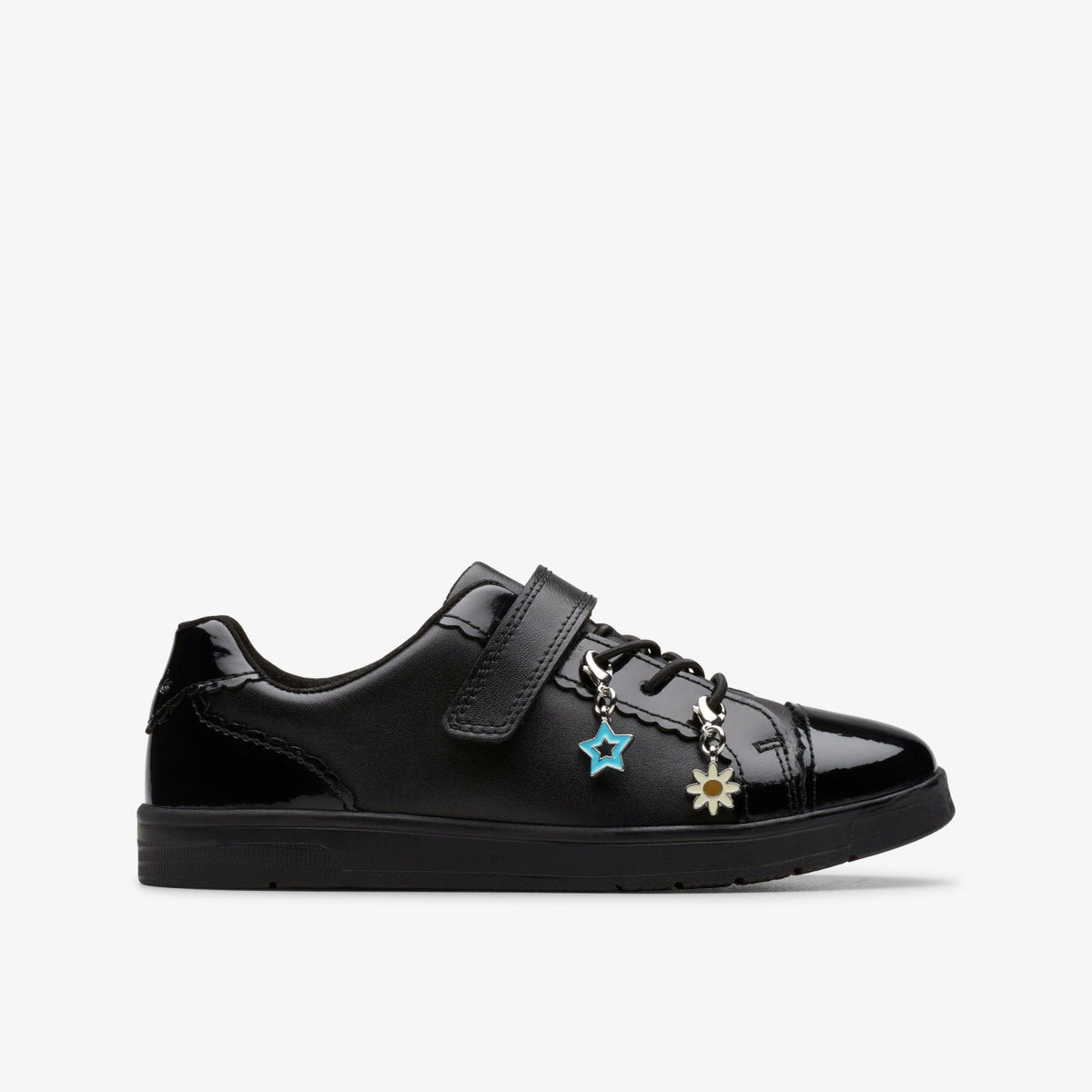Clarks Disco Charm Kid Black Leather