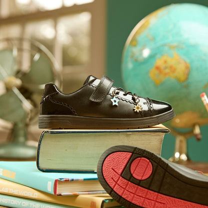 Clarks Disco Charm Kid Black Leather