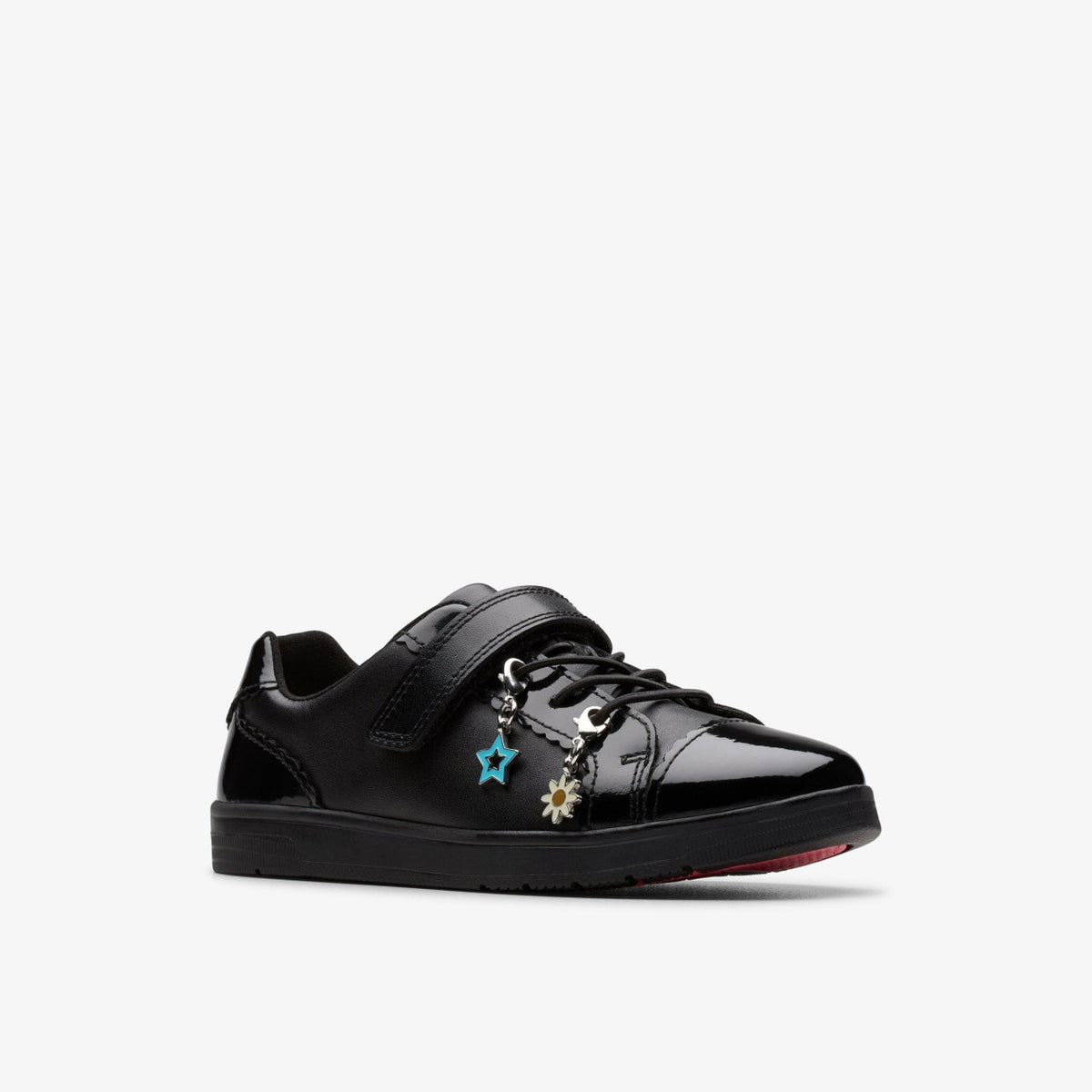 Clarks Disco Charm Kid Black Leather