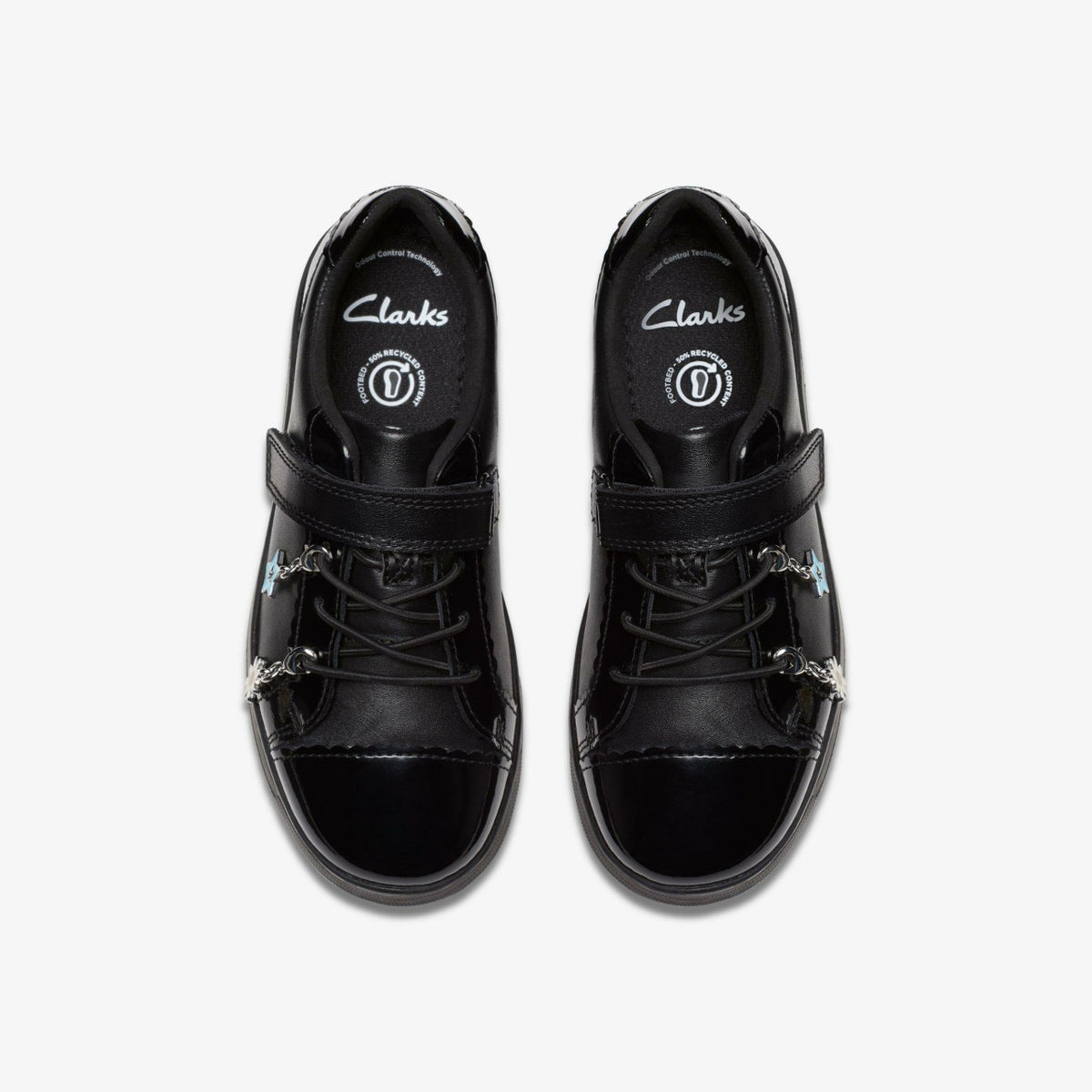 Clarks Disco Charm Kid Black Leather