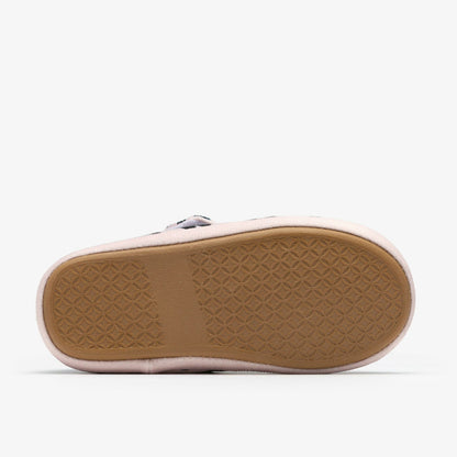 Clarks Fluffy Snug Kid Blush Pink Print