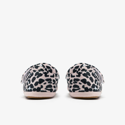 Clarks Fluffy Snug Kid Blush Pink Print