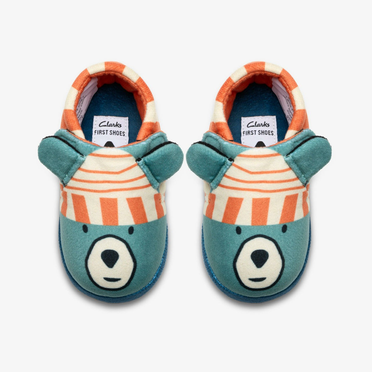 Clarks Fluffy Snug Toddler Orange Combination