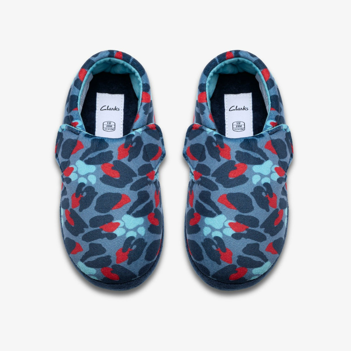 Clarks Fluffy Snug Kid Blue Camo Combination