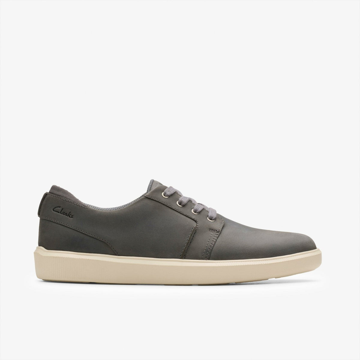 Clarks Brodin Seam Dark Grey Leather