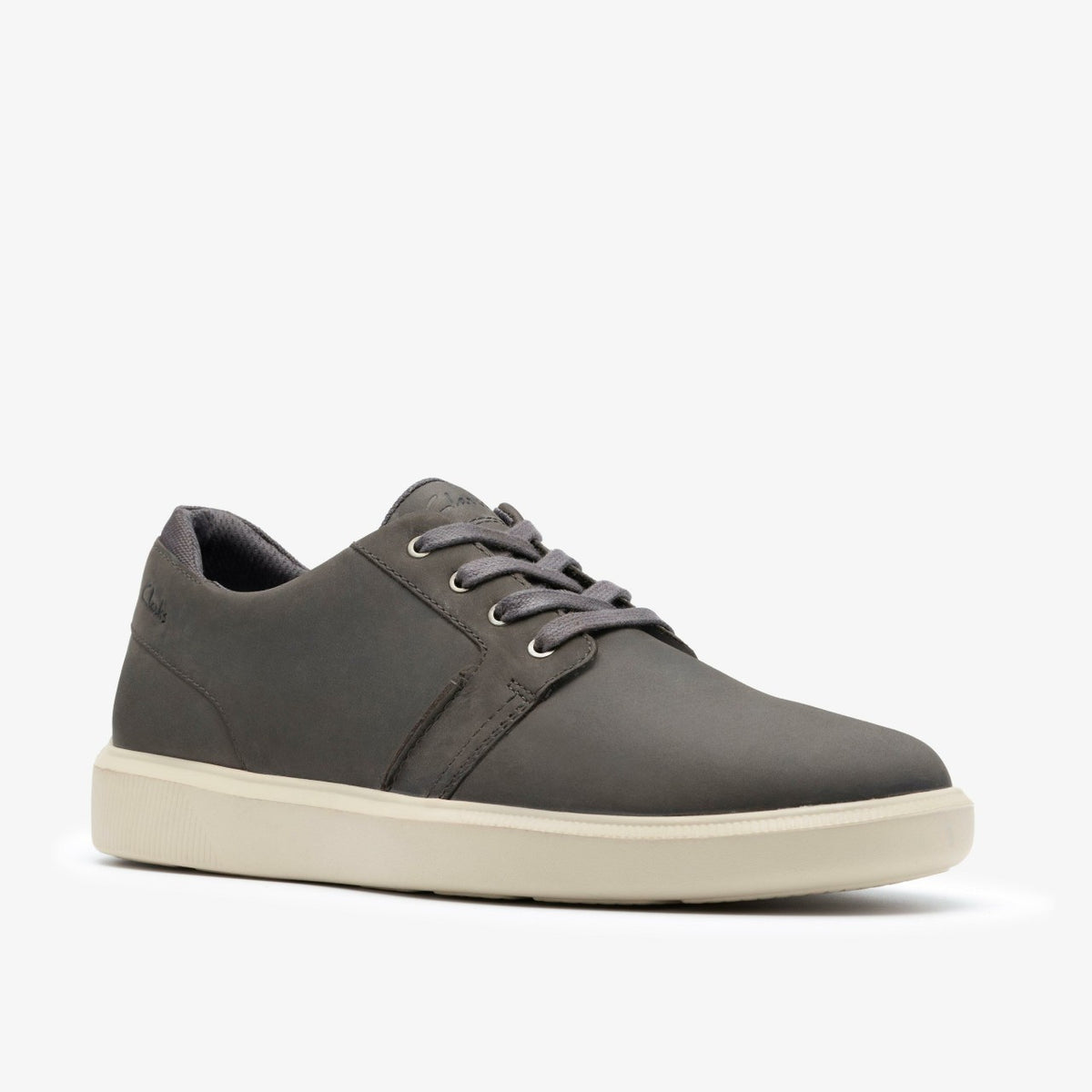 Clarks Brodin Seam Dark Grey Leather