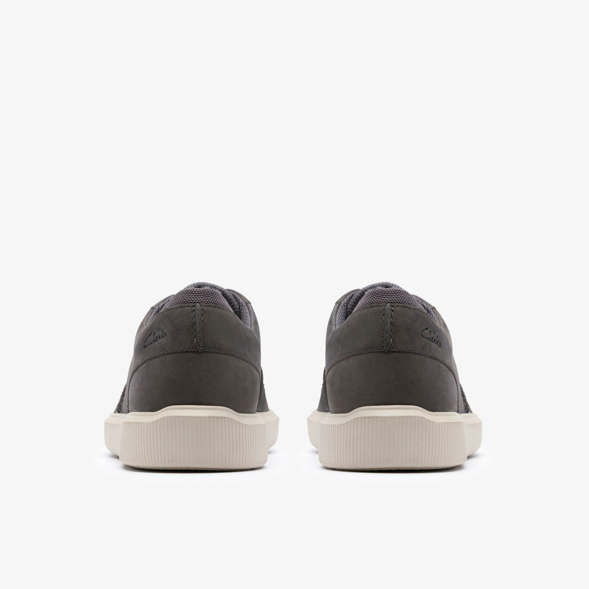 Clarks Brodin Seam Dark Grey Leather