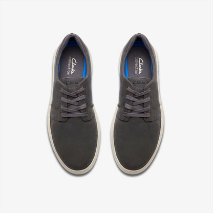Clarks Brodin Seam Dark Grey Leather
