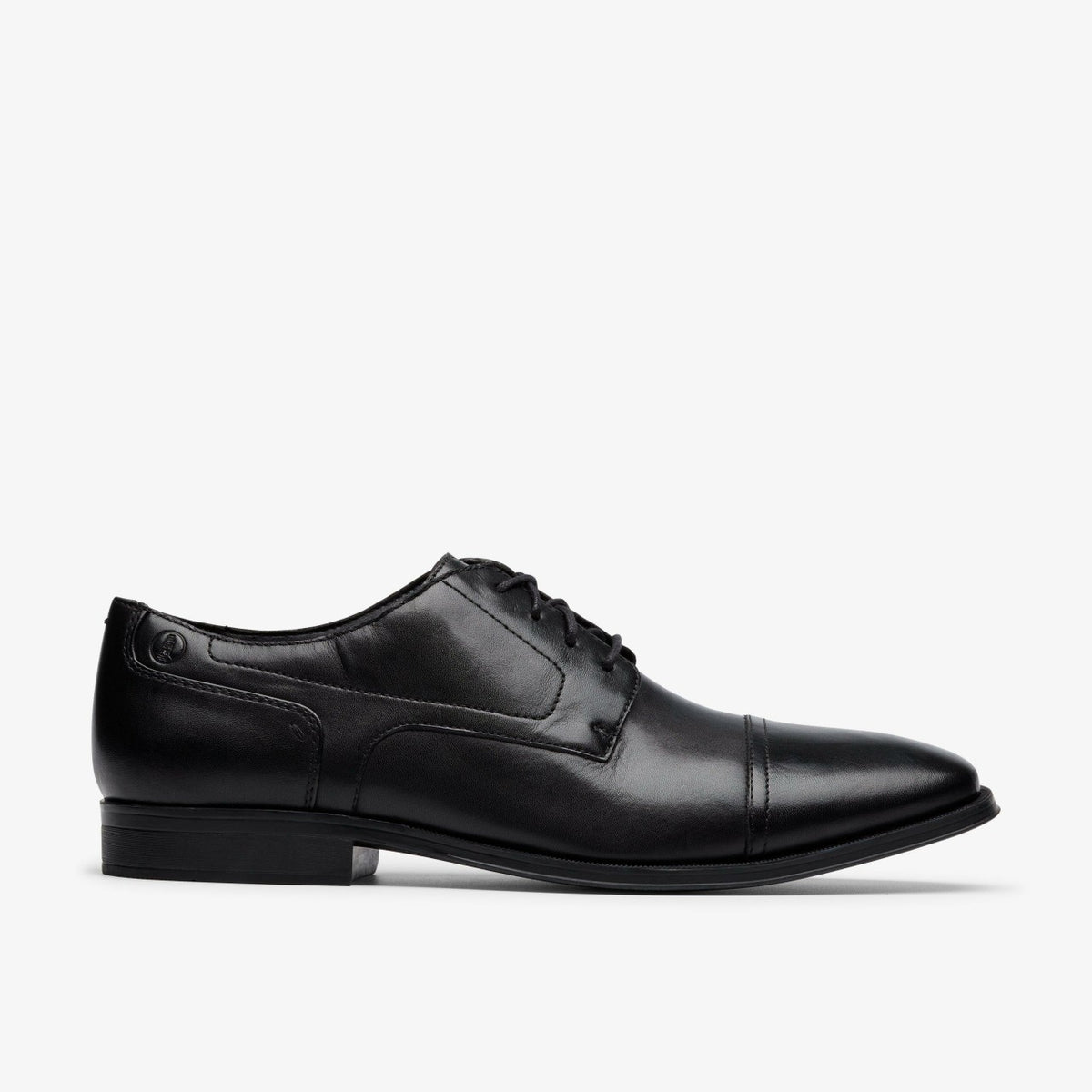 Clarks Paulton Cap Black Leather