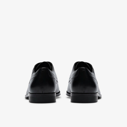 Clarks Paulton Cap Black Leather