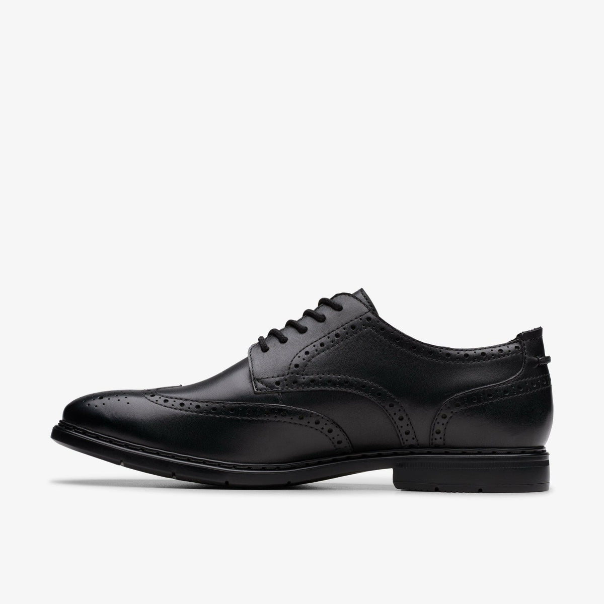 Clarks Banbury Tip Black Leather
