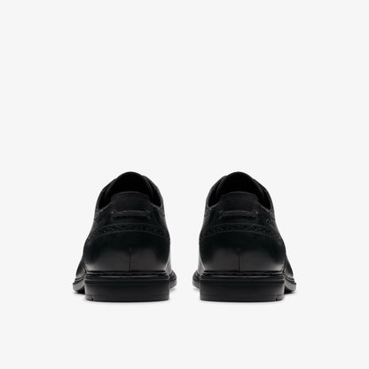 Clarks Banbury Tip Black Leather