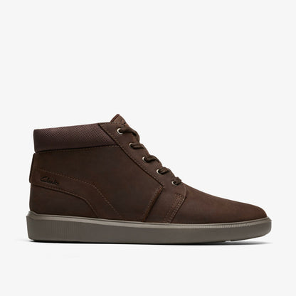 Clarks Brodin Mid Dark Brown Leather