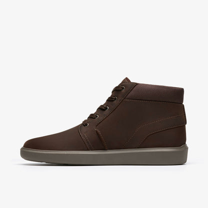 Clarks Brodin Mid Dark Brown Leather