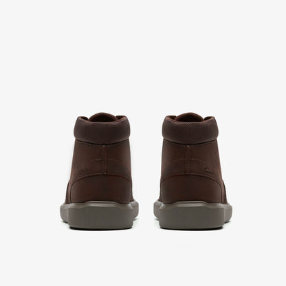 Clarks Brodin Mid Dark Brown Leather