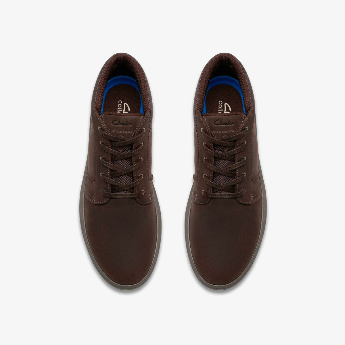Clarks Brodin Mid Dark Brown Leather