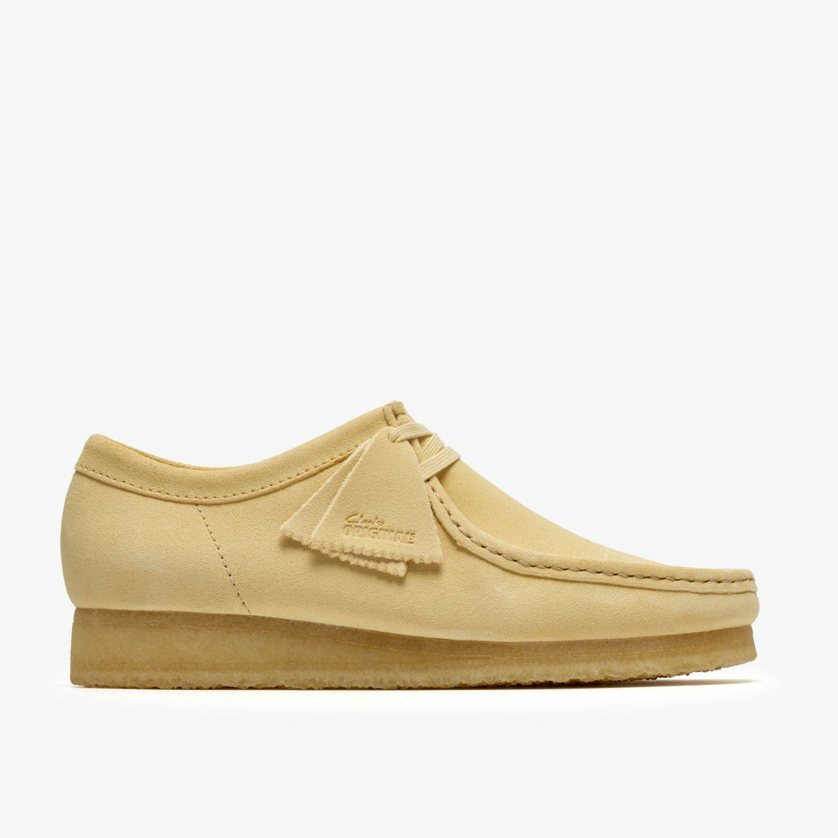 Clarks Wallabee Pale Yellow Suede