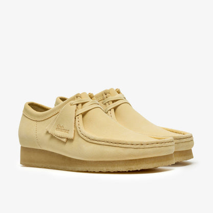 Clarks Wallabee Pale Yellow Suede