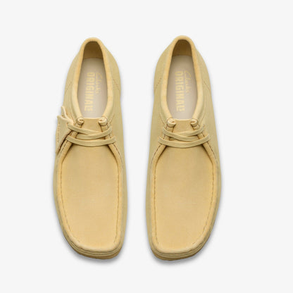Clarks Wallabee Pale Yellow Suede