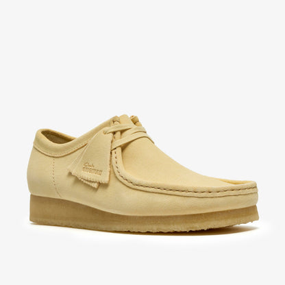 Clarks Wallabee Pale Yellow Suede
