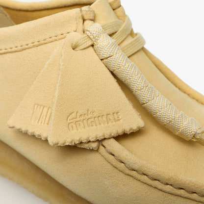 Clarks Wallabee Pale Yellow Suede