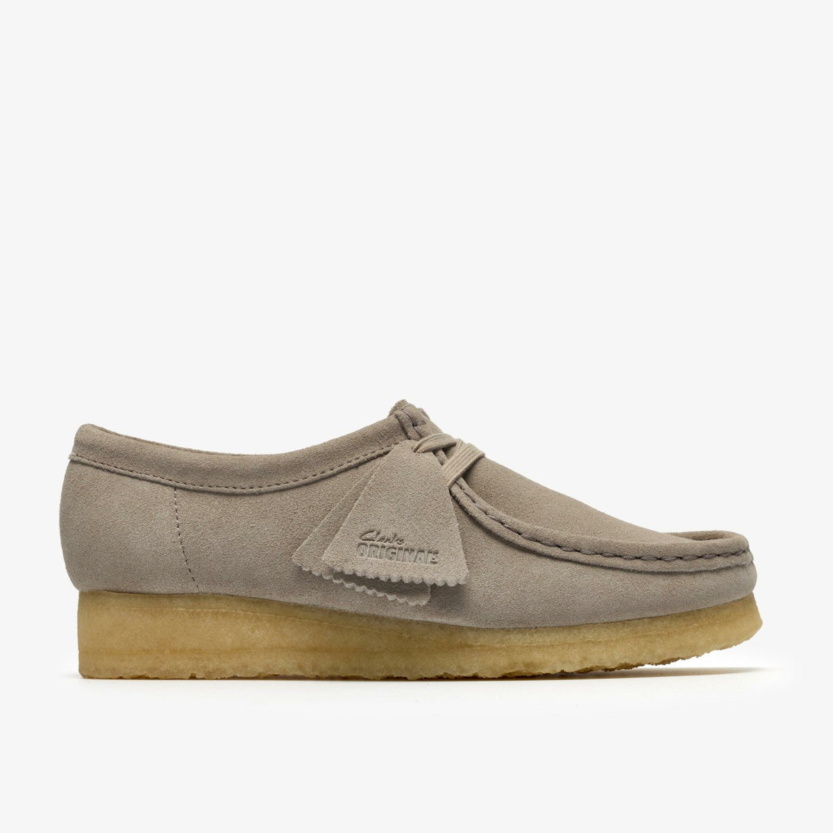 Clarks Wallabee Pale Grey Suede