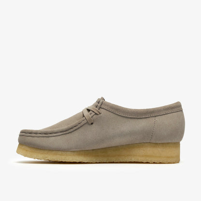 Clarks Wallabee Pale Grey Suede