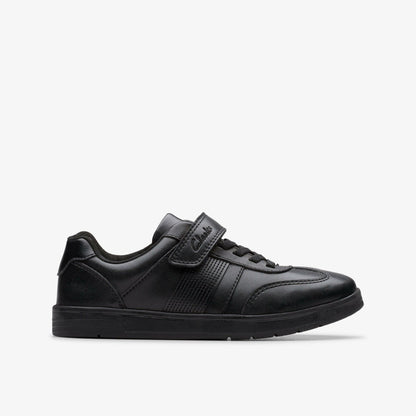 Clarks Disco Pace Kid Black Leather