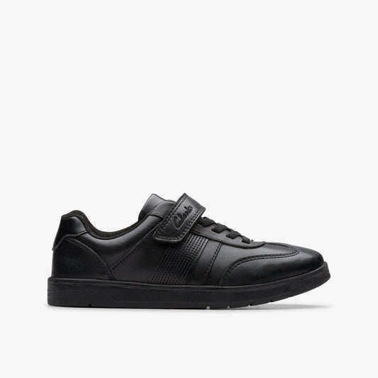 Clarks Disco Pace Kid Black Leather