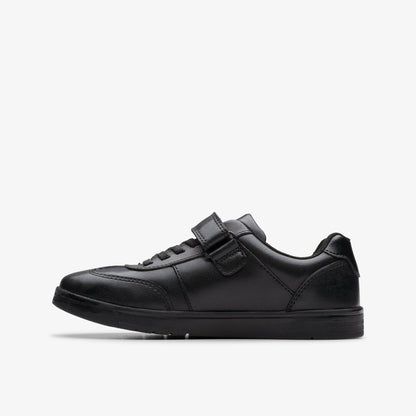 Clarks Disco Pace Kid Black Leather