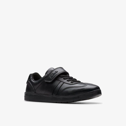 Clarks Disco Pace Kid Black Leather