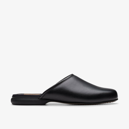 Clarks Harston Mule Black Leather