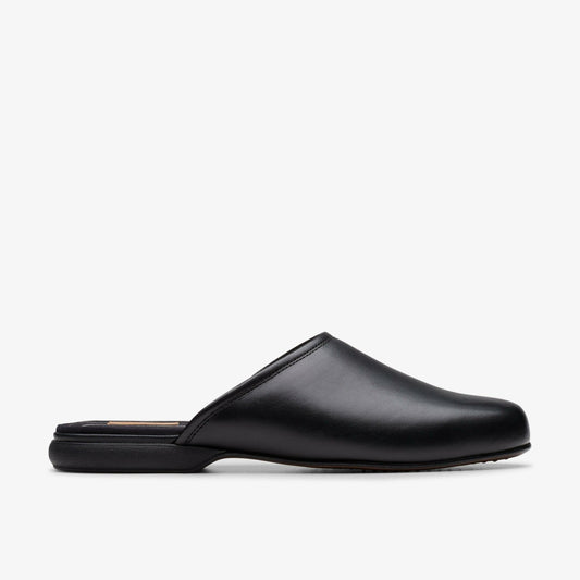 Clarks Harston Mule Black Leather
