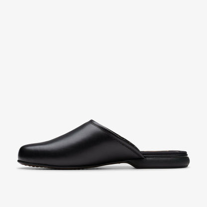 Clarks Harston Mule Black Leather