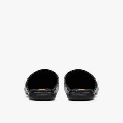 Clarks Harston Mule Black Leather