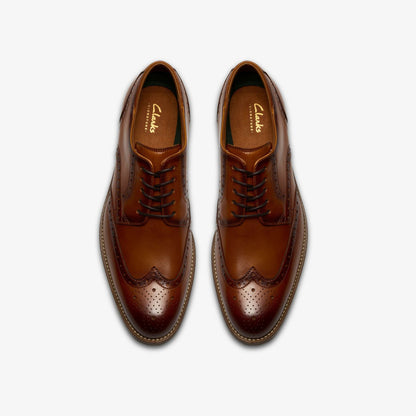 Clarks Craft Remi Tip Tan Leather