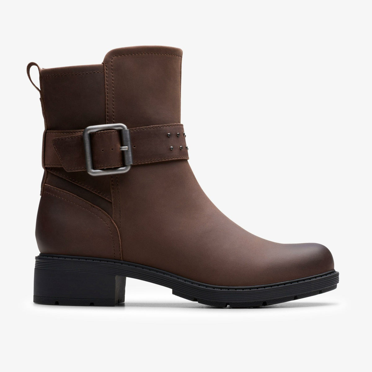 Clarks Hearth Buckle Dark Brown