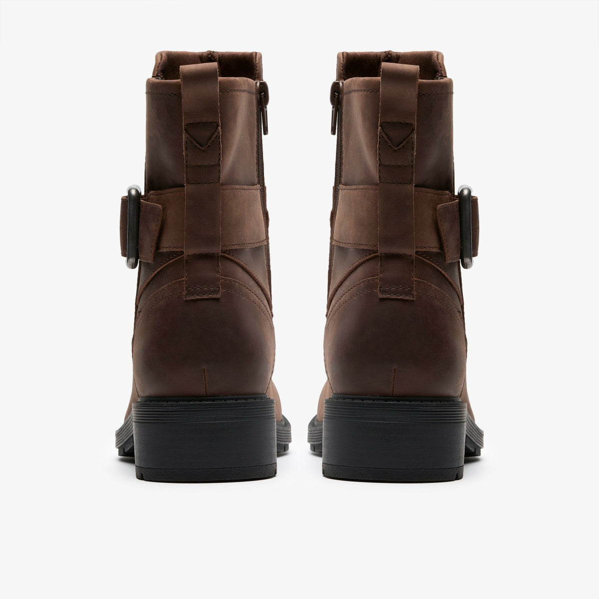Clarks Hearth Buckle Dark Brown