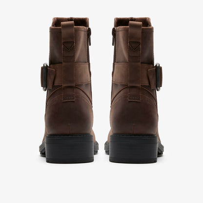 Clarks Hearth Buckle Dark Brown