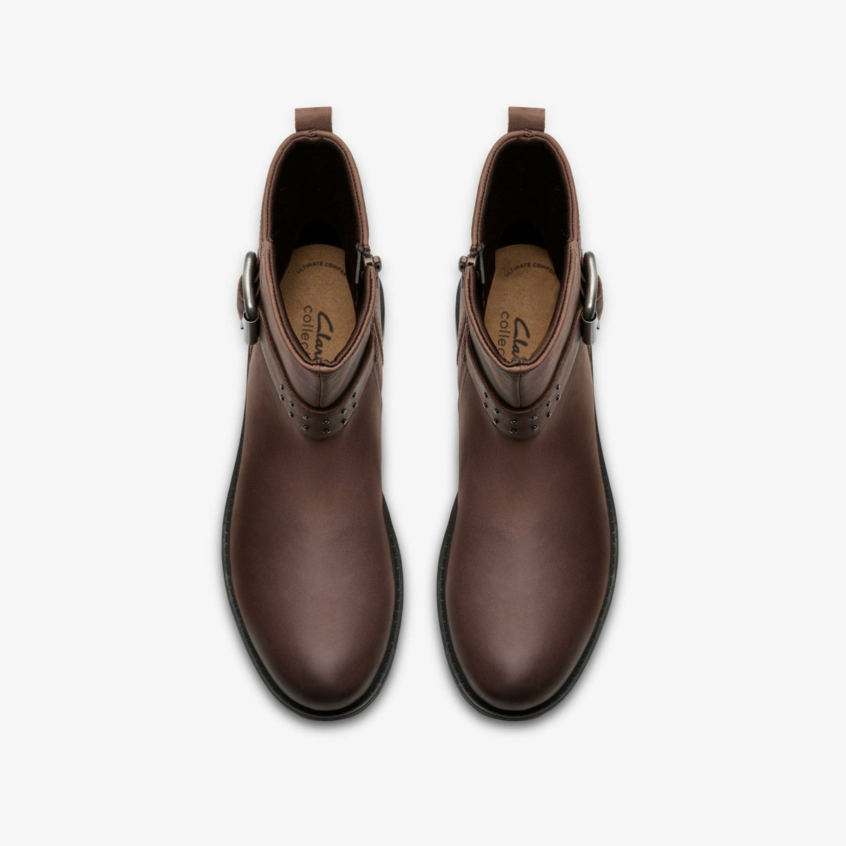 Clarks Hearth Buckle Dark Brown