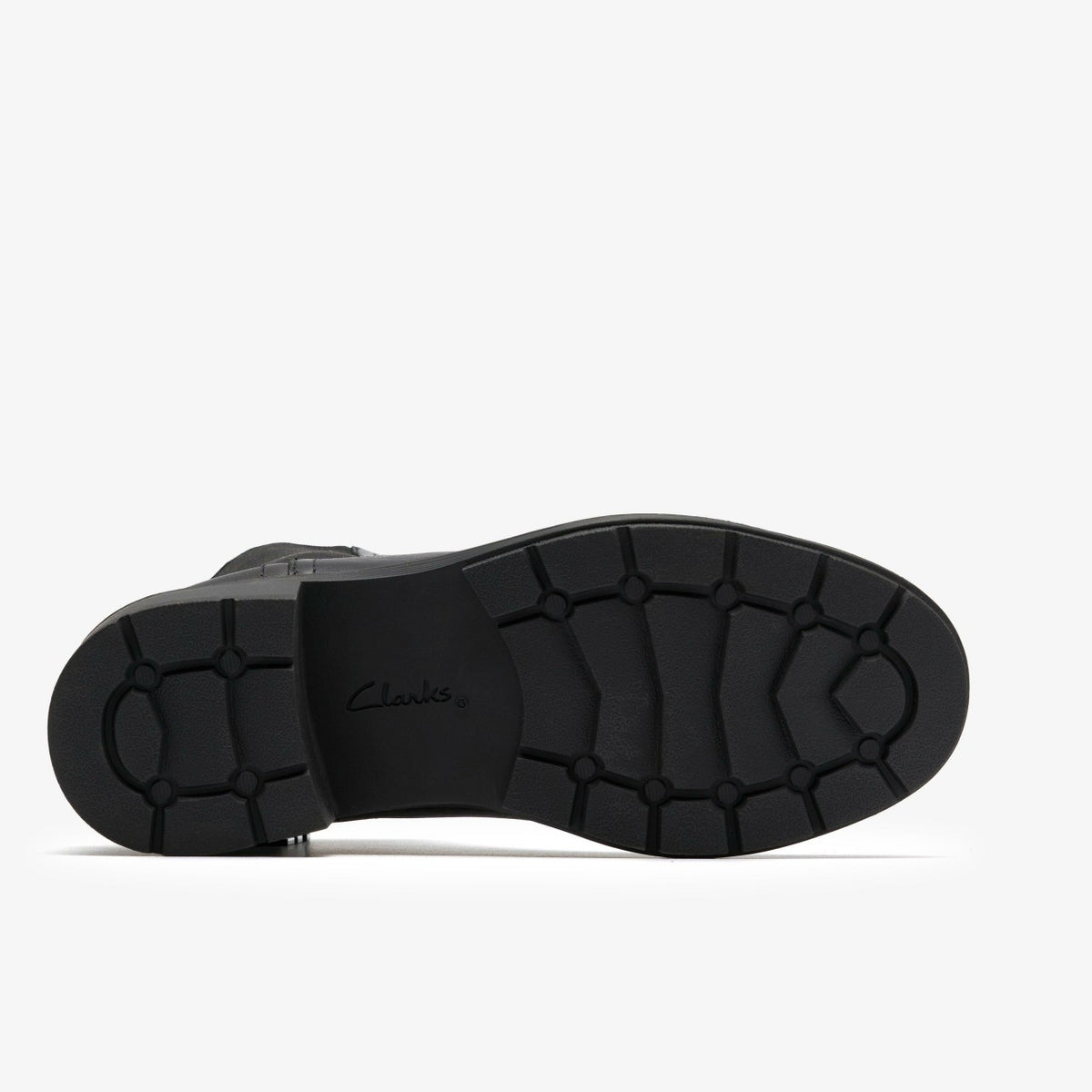 Clarks Hearth Top Black Leather