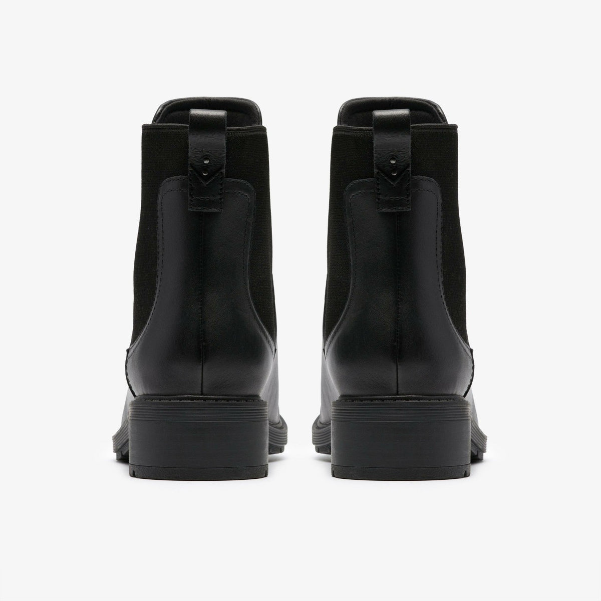 Clarks Hearth Top Black Leather