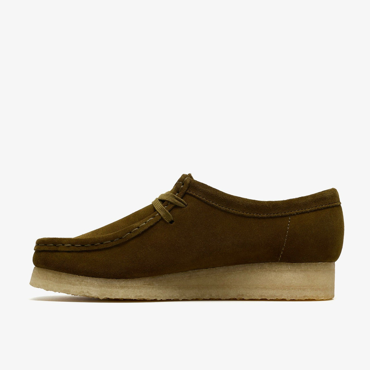 Clarks Wallabee Olive Suede