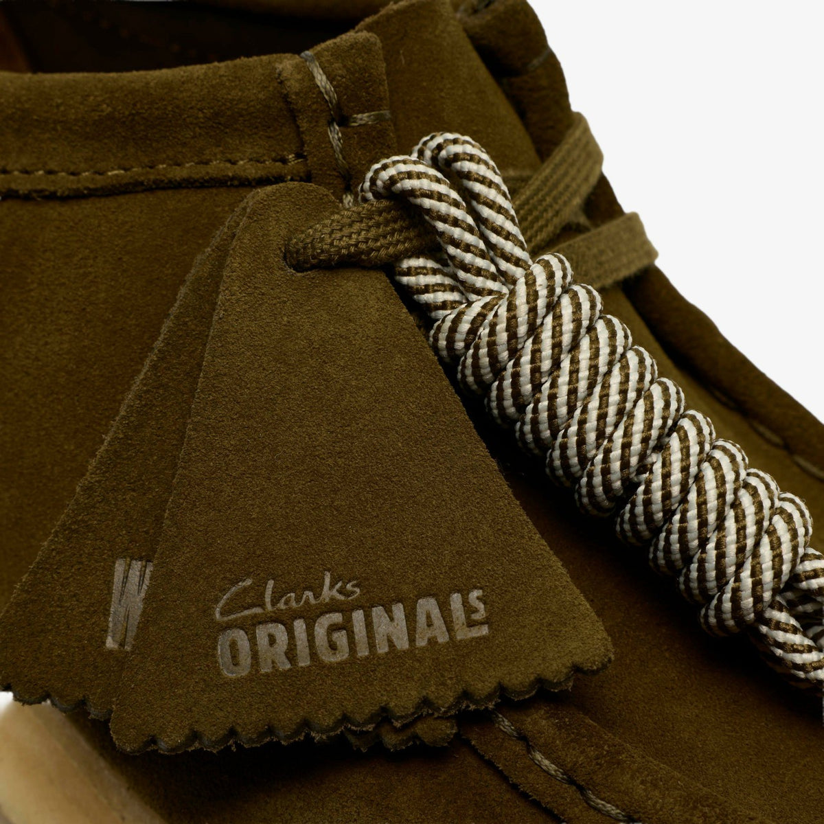 Clarks Wallabee Olive Suede