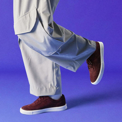 Clarks Makea Court Burgundy Suede
