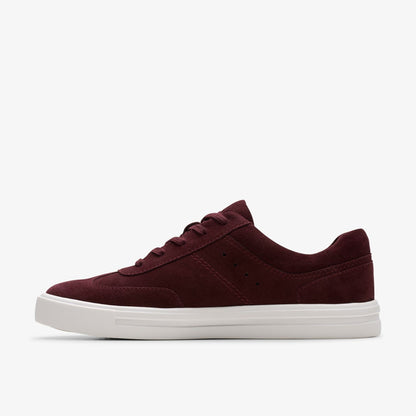 Clarks Makea Court Burgundy Suede