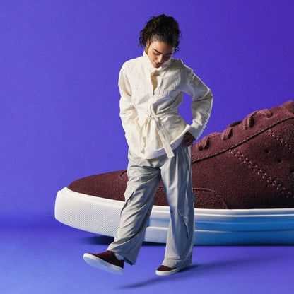Clarks Makea Court Burgundy Suede